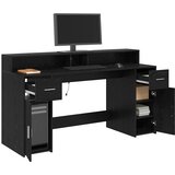  Stol s ladicama Crni hrast 160 x 55 x 91 cm Konstruirano drvo | Eponuda.com
