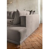 Miuform Svjetlo smeđa sklopiva kutna garnitura od samta (s desnim kutom) Lazy Lukka – | shoptok.hr