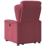  Naslonjač na podizanje od tkanine crvena boja vina | shoptok.hr