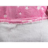 VERKGROUP Odeja pulover z rokavi in kapuco v enem HOODIE roza s fluorescentnimi zvezdicami | Shoptok.si