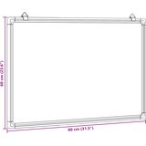  Magnetna ploča bijela 80 x 60 x 1,7 cm aluminijska | shoptok.hr