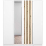 Modern Living Omara S Klasičnimi Vrati Lamella, Bela, Barva Hrasta | Shoptok.si