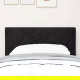 vidaXL Vzglavje s diamantnim blokovnim dizajnom Črna 80 cm Samet, (22008418) | Shoptok.si