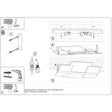Nice Lamps Bela stropna svetilka s steklenim senčnikom 53x61 cm Marett – | Shoptok.si