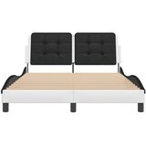  Okvir kreveta s LED-om bez madraca Zadar bijelo-crni 120 x 200 cm | shoptok.hr