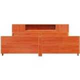  Posteljni okvir brez vzmetnice vošč. rjav 200x200 cm borovina, (21608882) | Shoptok.si