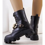 Gemre Black ankle boots with chain Laboy | shoptok.hr