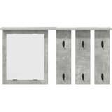  Vješalica za kapute na zidu Zidne Beton siva 85 x 10 x 45 cm | shoptok.hr