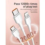 CHARGING DATA CABLE (A-M) 25W 1M MICRO WHITE LS841_M