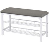 XXXL Garderobna Klop Winny, Bela, Siva | Shoptok.si