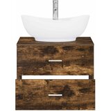  Set namještaja za kupaonicu Dimljeni hrast Konstruirano drvo Smeđa 62.5 x 44.5 x 50 cm | shoptok.hr