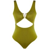 Trendyol Khaki Accessory Detailed Swimsuit Cene