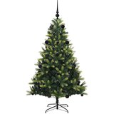 Umjetno božićno drvce s nogom Zelena 150 cm PVC i čelik | shoptok.hr