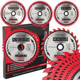 Red_technic set od 5 listova kružne pile za drvo 255 x 30 mm RTZTWD0082 | shoptok.hr
