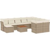  11-dijelni set vrtnih sofa od poliratana s jastucima bež | shoptok.hr