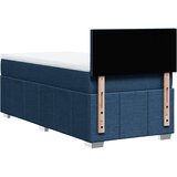  Krevet s oprugama i madracem plavi 100 x 200 cm od tkanine | shoptok.hr