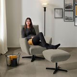 Dieter Knoll FOTELJ, sivorjava tekstil | Shoptok.si