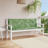 Jastuci za vrtnu klupu 2 kom s uzorkom lišća 150x50x7cm tkanina | shoptok.hr