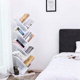 Moderna bijela drvena polica za knjige | shoptok.hr