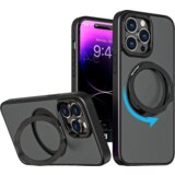 INF Magnetna zaščitna torbica za telefon z nevidnim stojalom za iPhone Black iPhone 15 Pro Max, (21302554) Cene