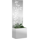  Privatnost u vrtu Srebrno 50 x 32 x 150 cm Pocinčani čelik | shoptok.hr