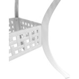  Vrtni stol bijeli 80x80x75 cm od lijevanog aluminija | shoptok.hr