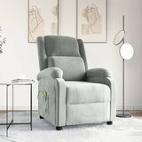 vidaXL masažni stol svetlo siv žamet | Shoptok.si