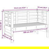  The Living Store Vrtna sedežna garnitura 3-delna trdna borovina - Vrtna Sedežna Garnitura, (21452466) | Shoptok.si