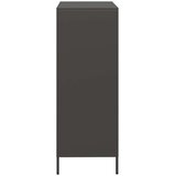  Visoka komoda crna 39x35x103,5 cm čelična | Eponuda.com