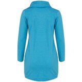Pri Thin long sweatshirt with a diagonal zipper and a BEATA neck warmer | shoptok.hr