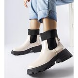 Gemre Beige slip-on worker ankle boots Breolungi | Shoptok.si