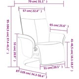  Naslonjač od tkanine s osloncem za noge smeđi | shoptok.hr