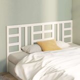  Posteljno vzglavje belo 206x4x100 cm trdna borovina, (20725588) | Shoptok.si