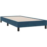 Box Spring krevet s madracem tamnoplavi 80x210 cm baršun | shoptok.hr
