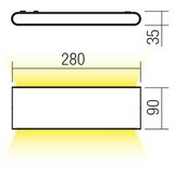  Redo 90453 - KLIPPE spoljno zidno LED svetlo 24W/230V 3000K IP54 braon | Eponuda.com