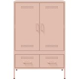  Visoka komoda ružičasta 68x39x101,5cm od čelika | shoptok.hr