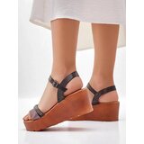 Resti Women's wedge sandals with rhinestones and glitter Aurora Glow | shoptok.hr