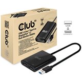 VIDEO adapter Club 3D USB3.2 Gen1 Type A to DisplayPort1.2 Dual Monitor 4K60Hz Splitter CSV-1477 Cijene