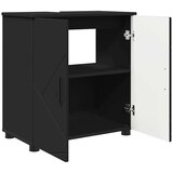 vidaXL Kupaonski ormar Crna 61 x 35 x 64 cm Konstruirano drvo | shoptok.hr
