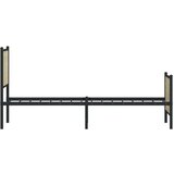 Metalni okvir kreveta s uzglavljem i podnožjem 107 x 203 cm | shoptok.hr