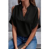 Fenzy Elegantna Široka Bluza S "V" Izrezom, Crna Cijene