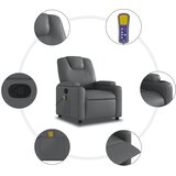  fotelja za odmor, siva, umjetna koža | shoptok.hr