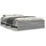 vidaXL Posteljni okvir siva sonoma 120x190 cm inženirski les | Shoptok.si
