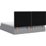  Podesivi krevet s madracem Svjetlosiva 200 x 200 cm Tkanina | shoptok.hr