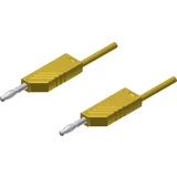 4mm PVC-test lead\, on both sides stackable plugs\, 2\,5mm²\, 200 cm Merilni kabel 2m rumena\, MLN 200/2\,5 934066103, (20423240)