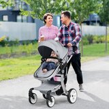  Dječja kolica, kolica 2 u 1 - svijetlosiva | shoptok.hr