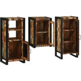 vidaXL Set namještaja za kupaonicu Zidne 3 pcs Čvrsto reciklirano drvo | shoptok.hr
