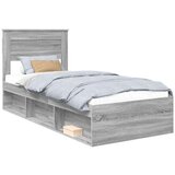  Konstrukcija postelje z vzmetnico Siva Sonoma 90 x 190 cm, (5000103831) | Shoptok.si