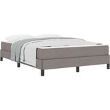 vidaXL Postelja z vzmetnico z vzmetnico Taupe 140 x 190 cm blago | Shoptok.si