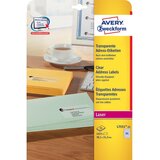 Avery Zweckform Transparentne etikete za pošiljateljev naslov 38,1 x 21,2 mm | Shoptok.si